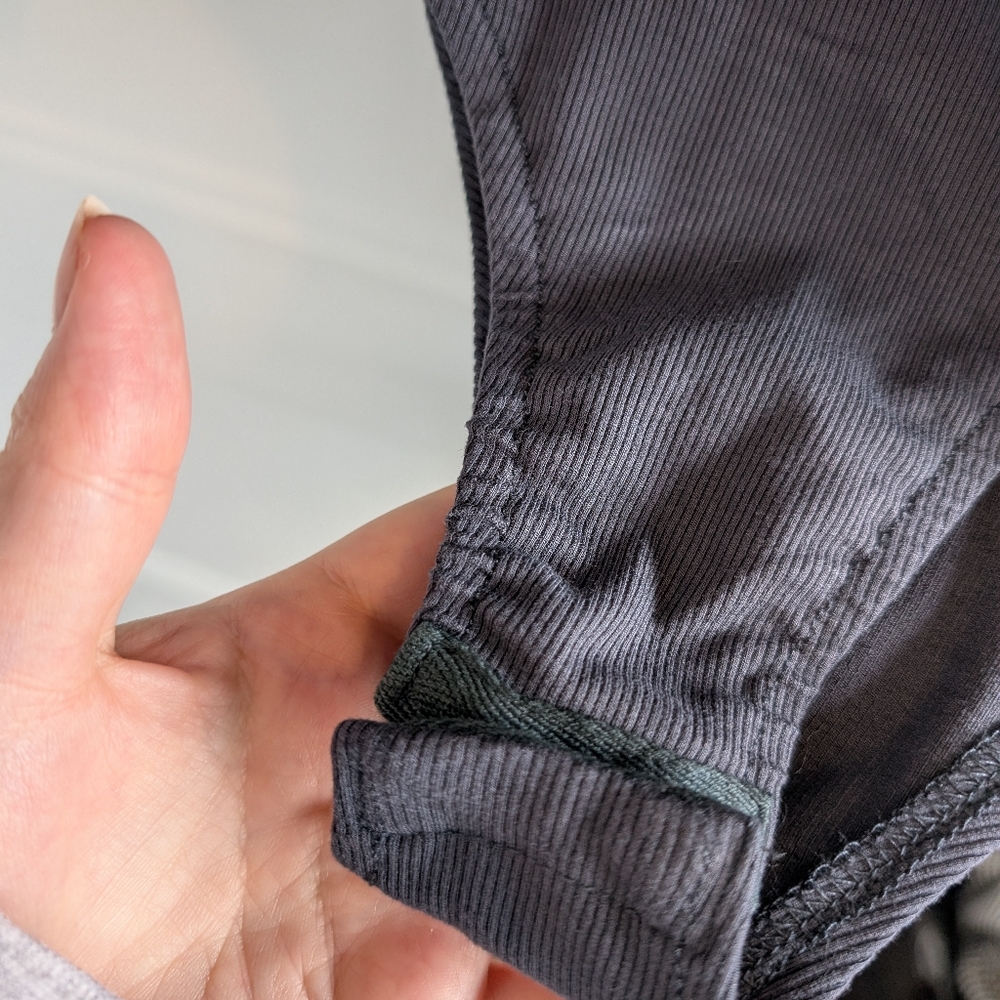 Womance/Gray Long Sleeve Bodysuit Sz L - Picture 3 of 5